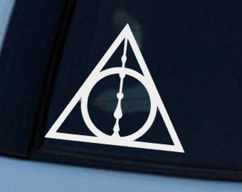 LimelightVinyl.com Deathly Hallows Harry Potter Automotive Decal//Bumper Sticker