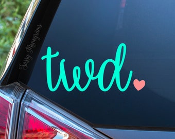 Download Monogram Car Decal Etsy