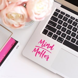 Mind Over Matt Vinyl Aufkleber | Laptop Aufkleber | Yeti Aufkleber | Wasserflasche Tumbler Aufkleber | Auto-Aufkleber | Inspirierend | Motivierend