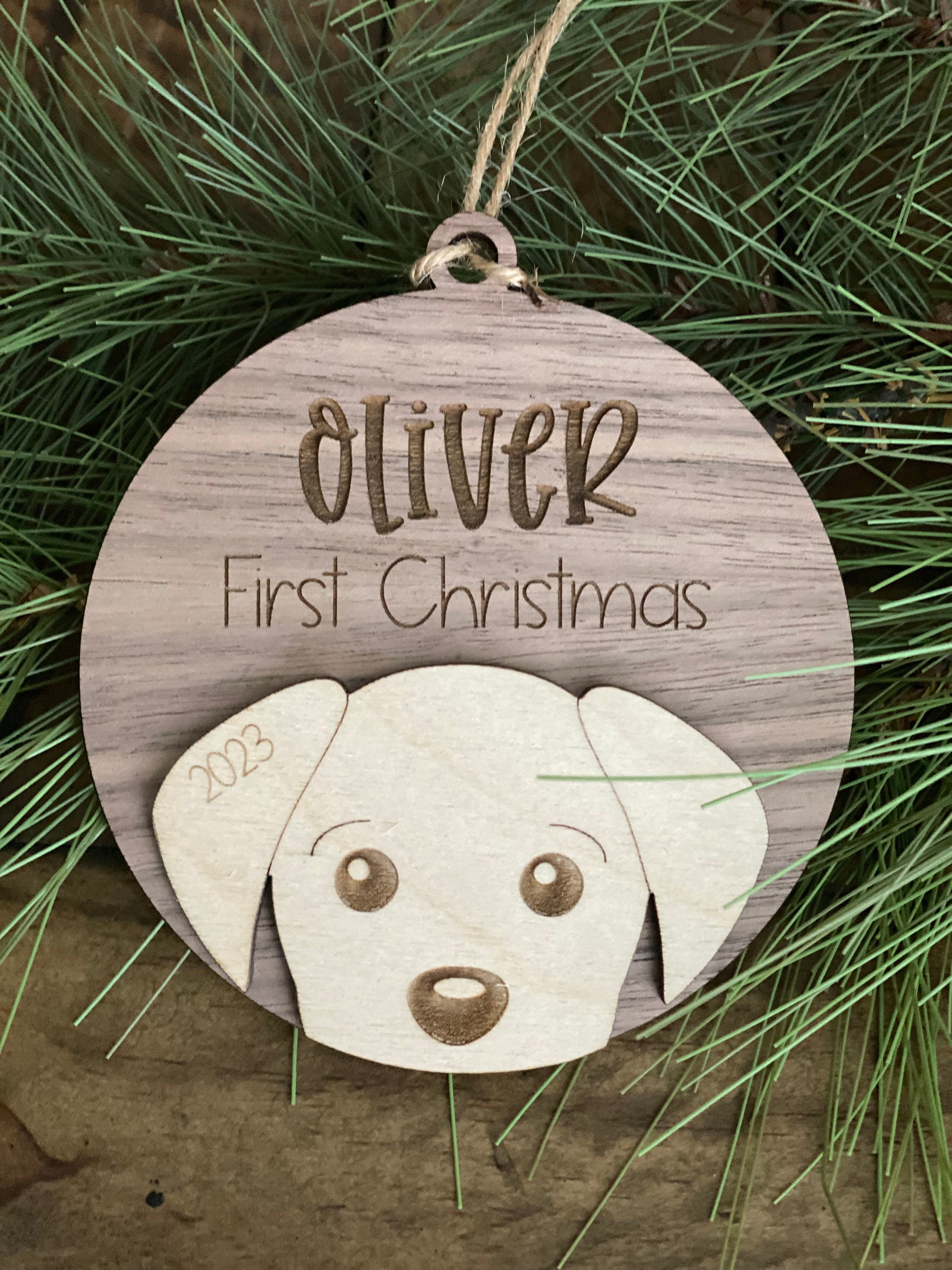 Personalized First Christmas Ornament 2023 Baby's First Christmas