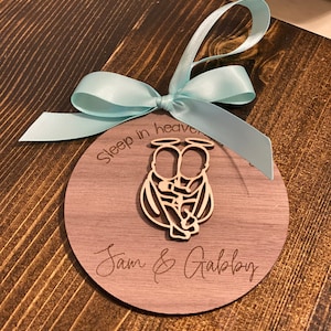 Twins Sleep In Heavenly Peace Memorial Ornament | 3d Stillborn Miscarriage Keepsake | Personalized | Infant Loss | In Memory | Angel Babies