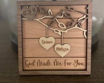 It Must Be True Love Personalized Wood Frame, Couples Gift, Love,  Valentine's Day Gift, Anniversary, Anniversary Gift, Hearts gfy9122861 