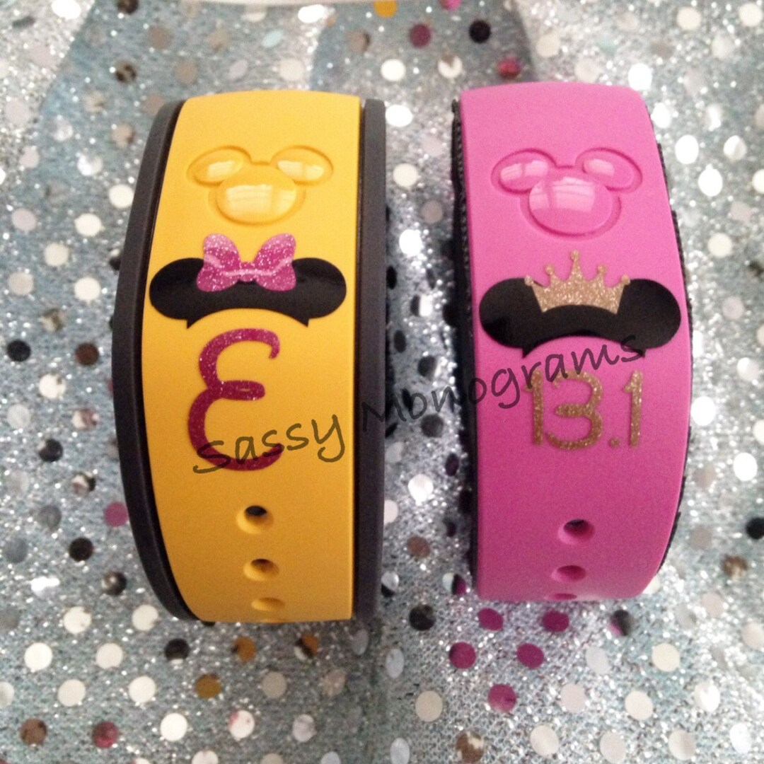 Magic Band Personalized Vinyl Decal Mileage Single Letter Etsy