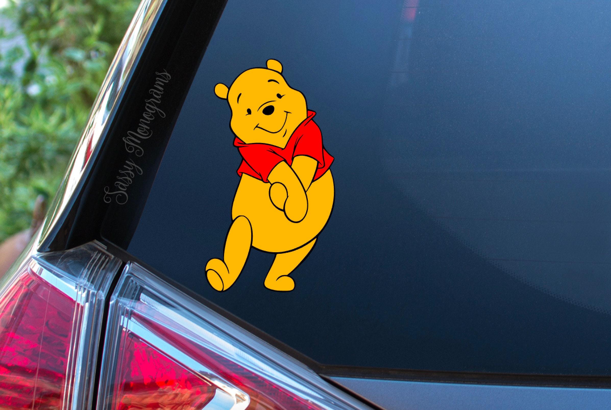 Full Color Winnie the Pooh Vinyl Decal Starbucks Tumbler Etsy