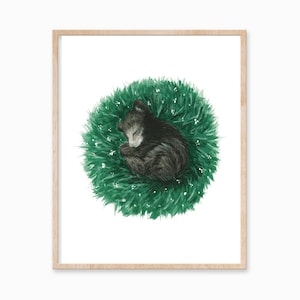 Bear Cub DIGITAL DOWNLOAD, Nursery Print, Baby Bear Print, Gallery Wall Art, Bear Painting, Woodland Animal Print, Baby Animal Print