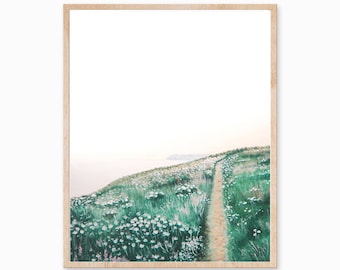 Field Print, Nature Print, Landscape Print, Field Art, Nature Art, Meadow Painting, Meadow Art, Field Artwork, Wilderness, Landscape Art