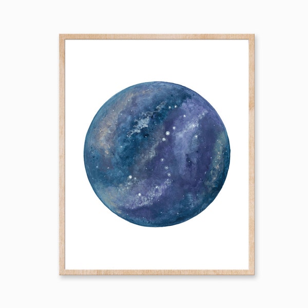 Galaxy print, Galaxy Art, Galaxy Painting, Space Art, Celestial Art, Planet Art, Galaxy Decor, Constellation Art, Constellation Painting