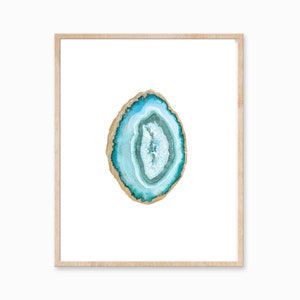 Emerald Agate Slice Print, Agate Art, Mineral Art, Crystal Art, Druzy Art, Gem Art, Gemstone Print, Crystal Print