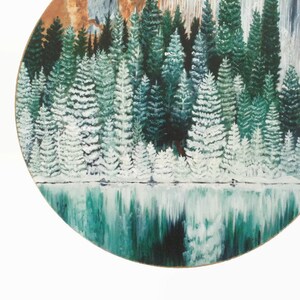 Forest Print, Nature Print, Forest Art, Nature Art, Forest Painting, Landscape Painting, Tree Art, Forest Artwork, Evergreen, Landscape Art image 6