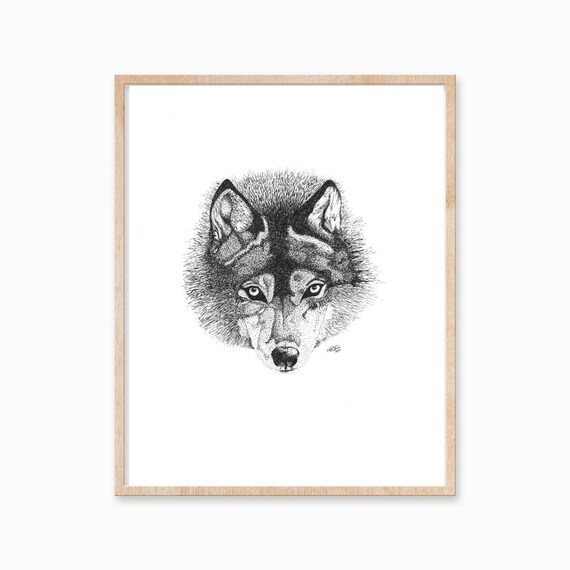 Wolf Print Wolf Art Wolf Ink Drawing Wolf Illustration Etsy Wolf Print Wolf Art Wolf Ink Drawing Wolf Illustration Etsy