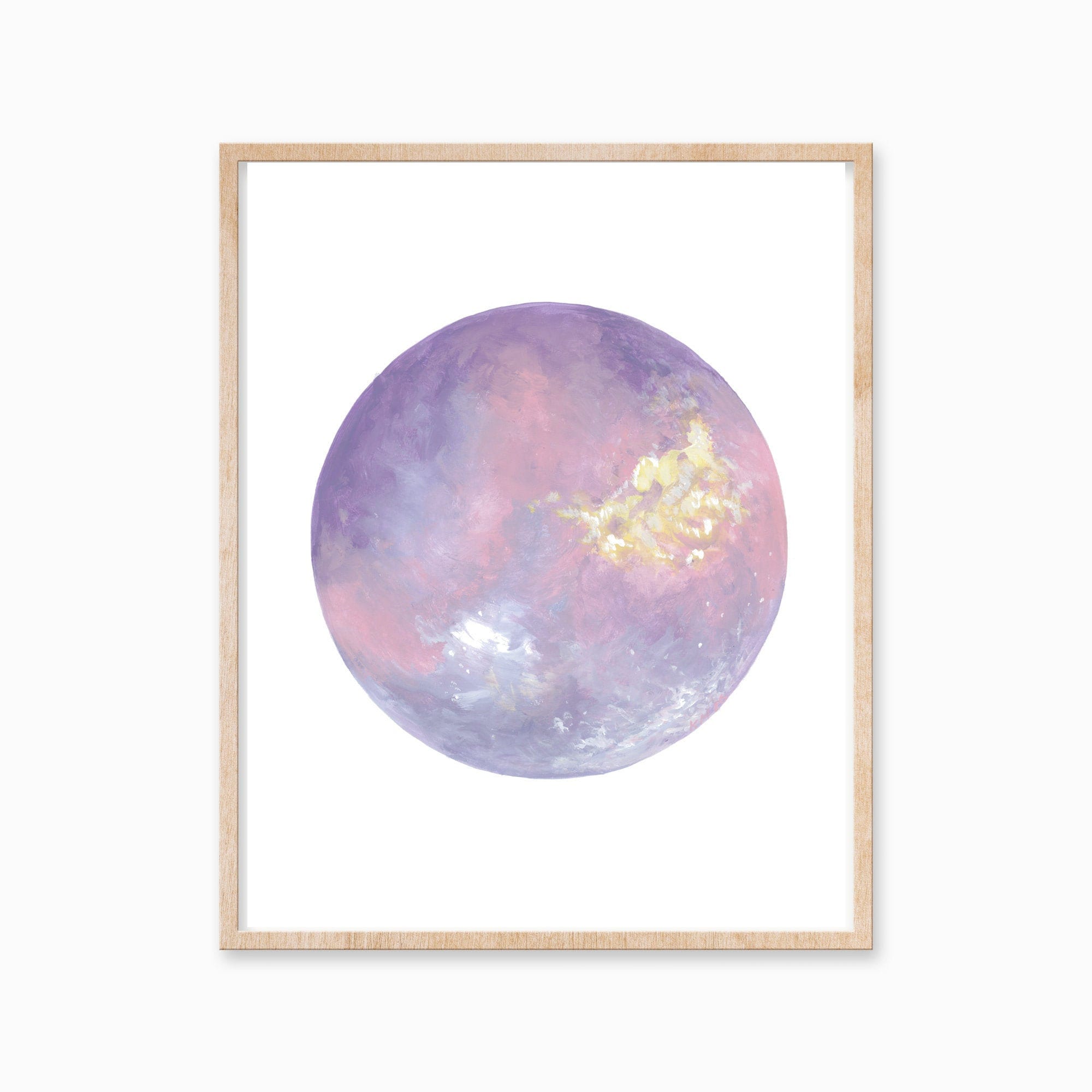 【メーカー公式ショップ】 Purple Moon Art Moon Pink Art, Moon Art, Space Print, その他