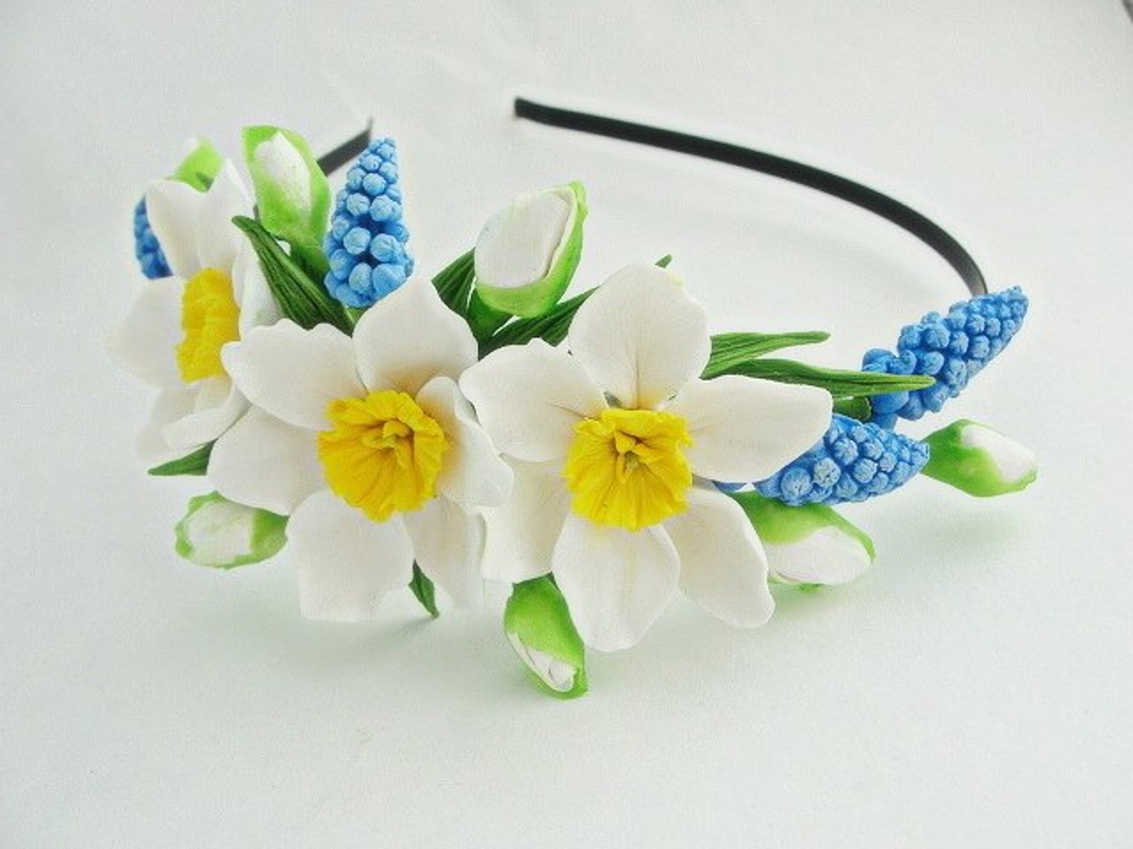 Daffodil Flower Crown Daffodil Spring Flower Accessories Etsy