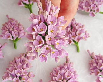 Bloemenbroche Lila broche bloem, lila bloem, cadeau voor vrouwen, bruidscorsage, moeder van de bruid, Moederdag cadeau, lentebloei