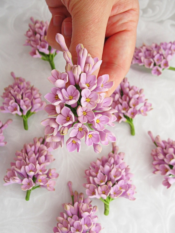 Lilac brooch best sale