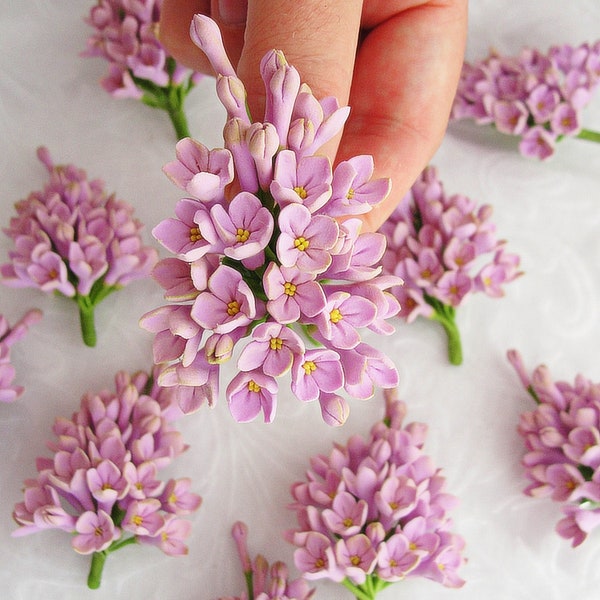 Floral brooch Lilac Brooch flower, lilac flower, women gift, Wedding Bridal boutonniere, Mother of bride, Mothers day gift, spring bloom