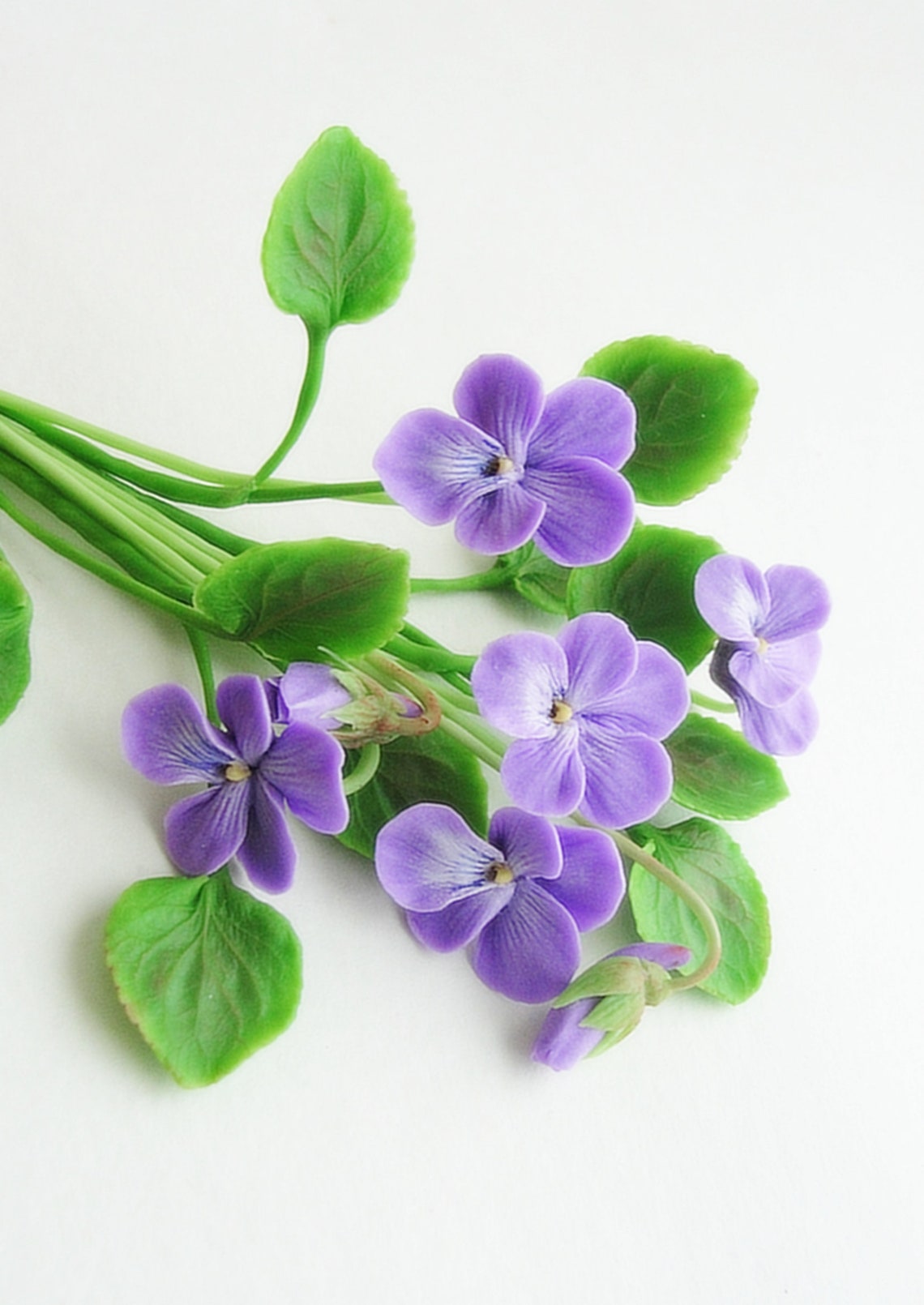 Violet Flower Artificial Plant Realistic Flowers Wild Violets Etsy