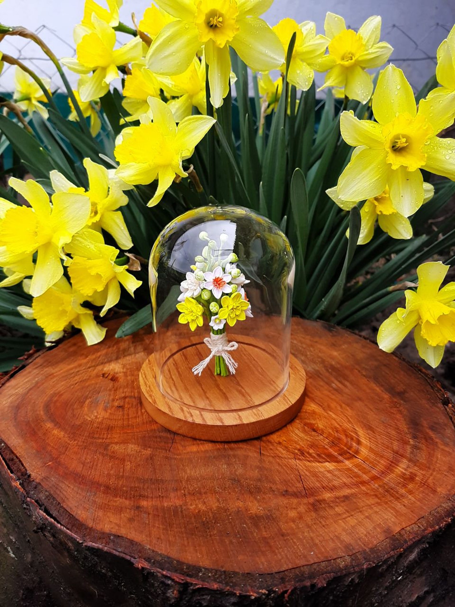Spring Daffodil home decor Easter centerpieces Mother's day Etsy