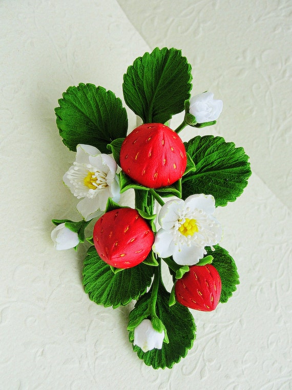 Strawberry Hair Clip and Hair Tie Hair Accessories Gift for Baby Girl