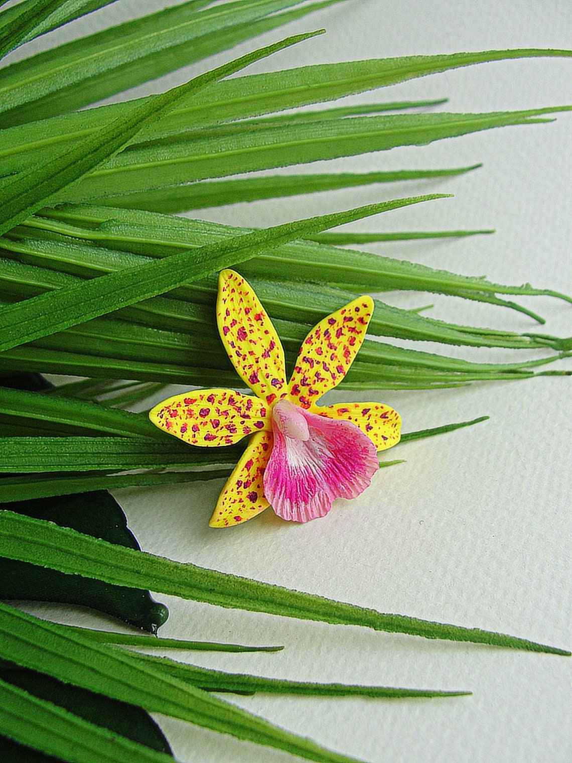 Orchid Flower Brooch Pin 5 Pieces Orchid Wedding Accessories Etsy