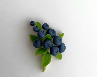 Blueberry brooch