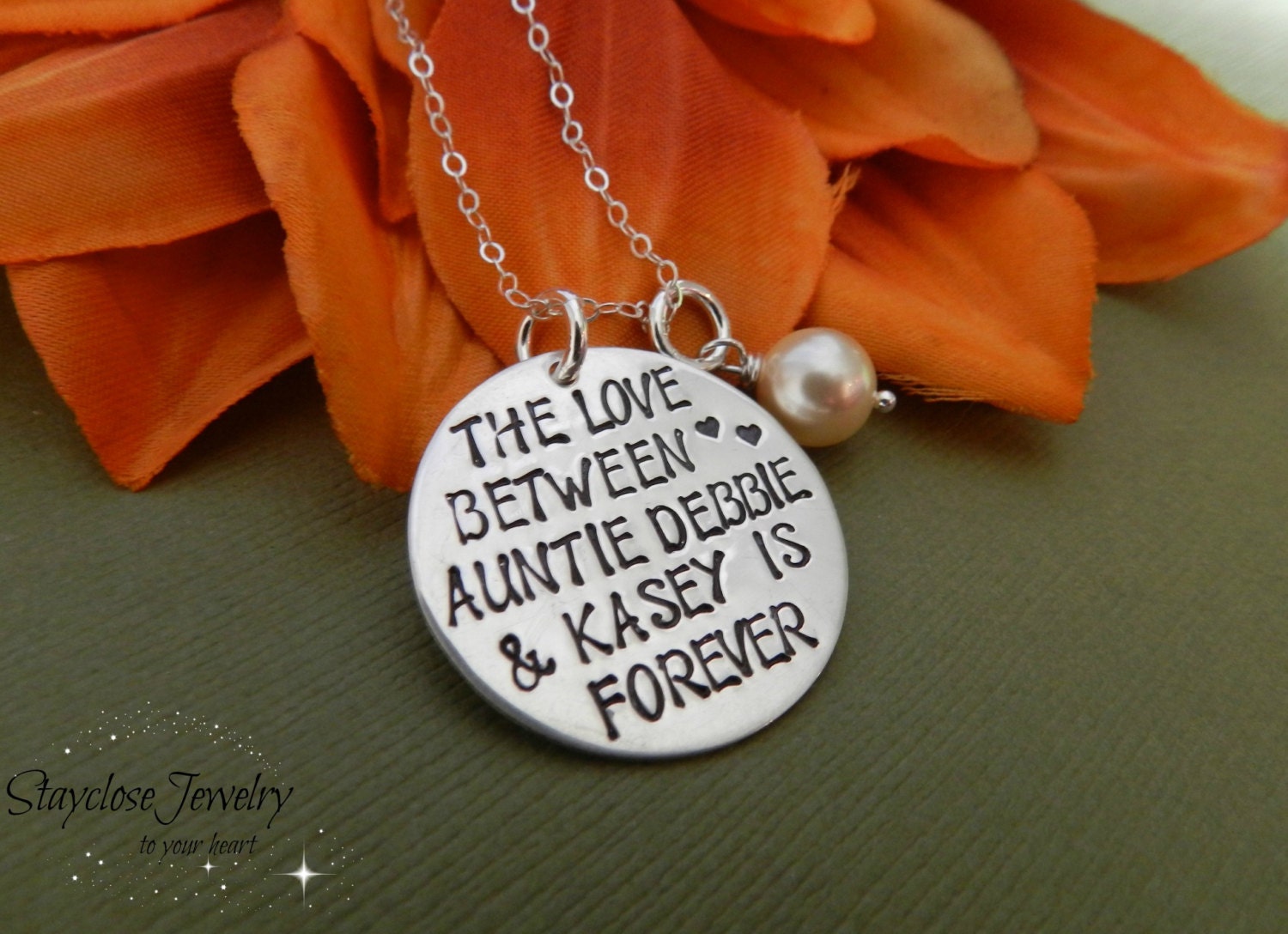 Personnalisé cadeau de tante tante collier nièce de la | Etsy Personnalisé cadeau de tante tante collier nièce de la | Etsy