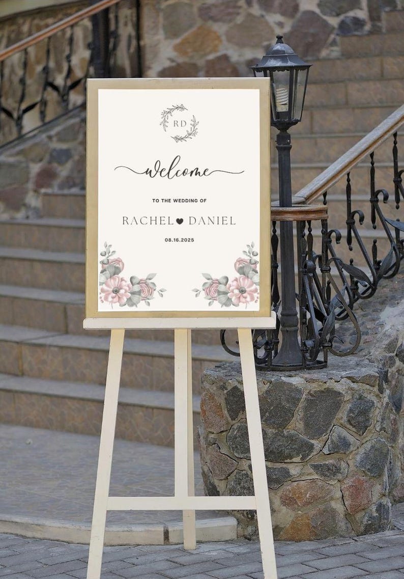 Editable Wedding Welcome Sign Template - Instant Download ...