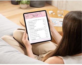 Editable Nail Salon Price List – Canva Template (PDF)