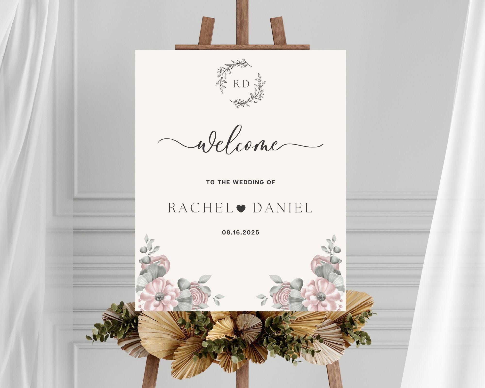 Editable Wedding Welcome Sign Template - Instant Download ...