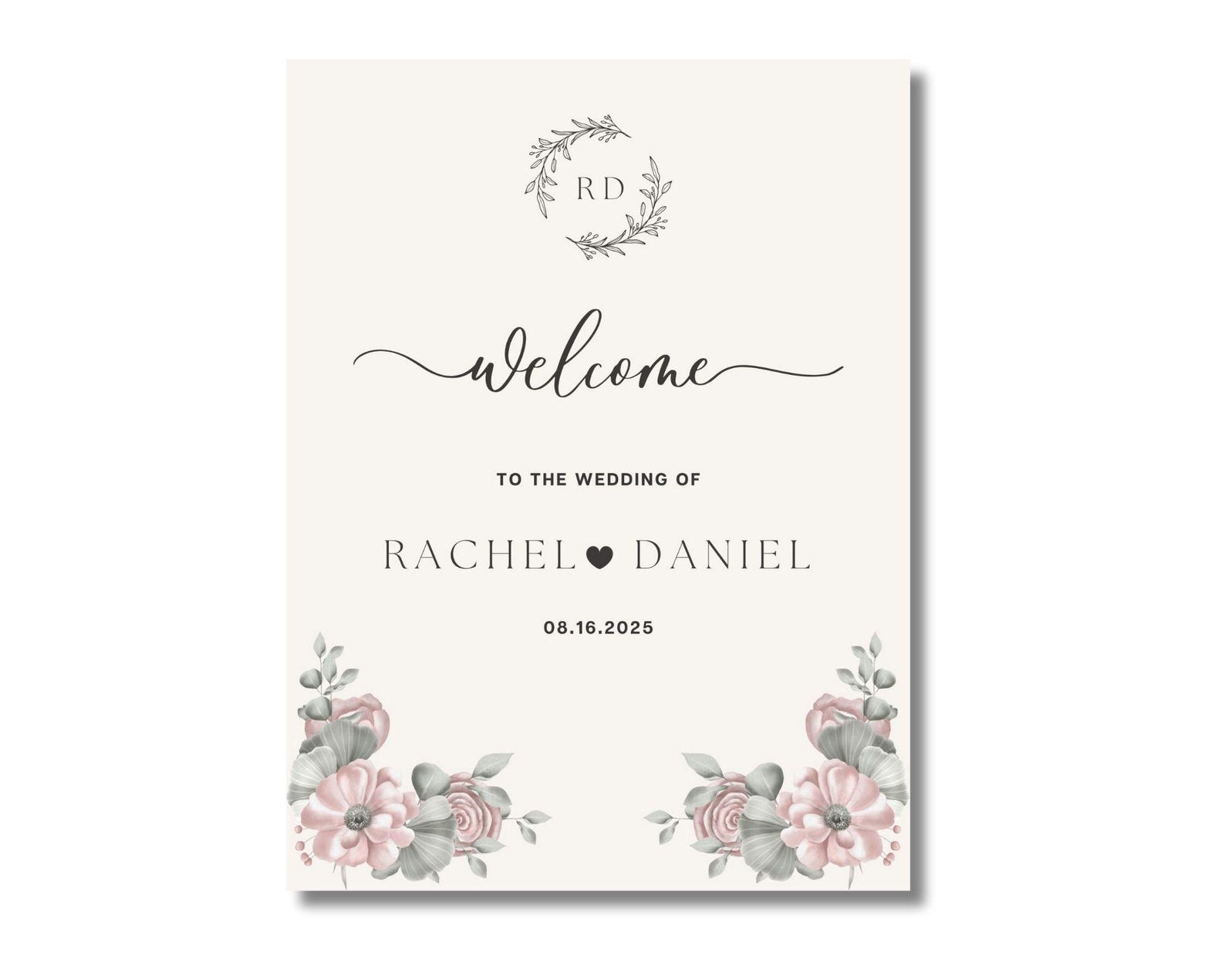 Editable Wedding Welcome Sign Template - Instant Download ...