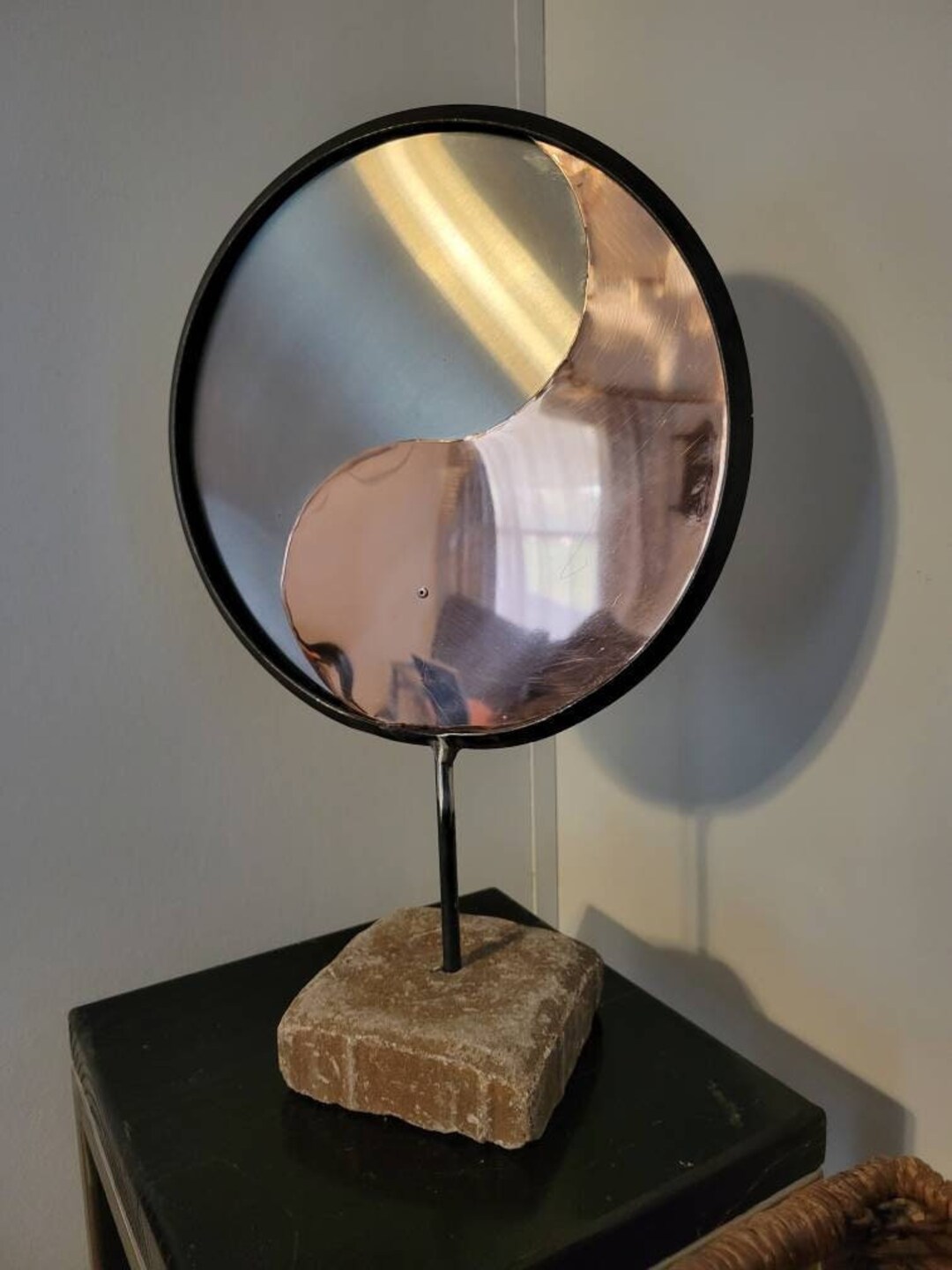 Yin Yang Metal Statue Metal Sculpture Copper Statue Etsy