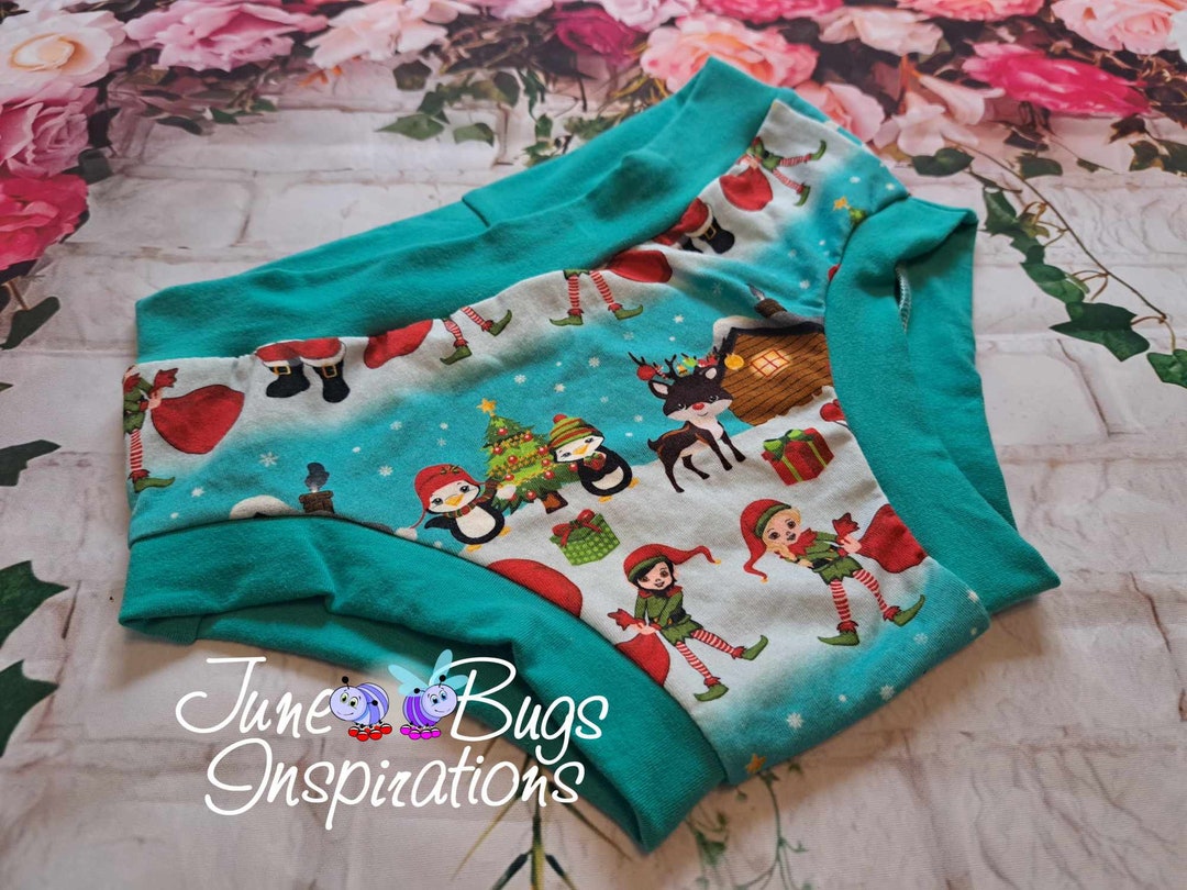 Size 8/10 Santa Children's Underwear Kids Underwear Custom Panties