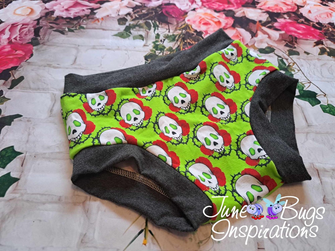 Size 6/7 Skulls Children's Underwear Kids Underwear Custom Panties