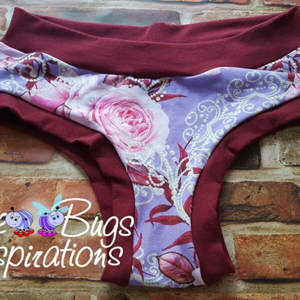 XXS-XXL Chantilly & Lace Bunzies -handmade women underwear - Rose Bunzies -  Flower Bunzies - panties - cotton panties - custom underwear