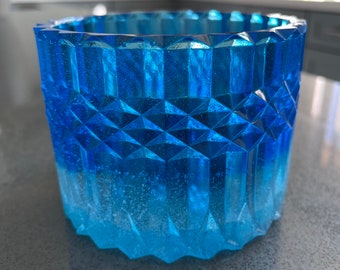 Blue 2 -Tone Vintage Look Jar