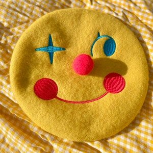Cheerful Clown Beret - Etsy