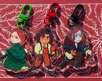 Frankenstein Acrylic Charm Set