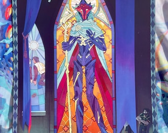 Stained Glass Herald Print
