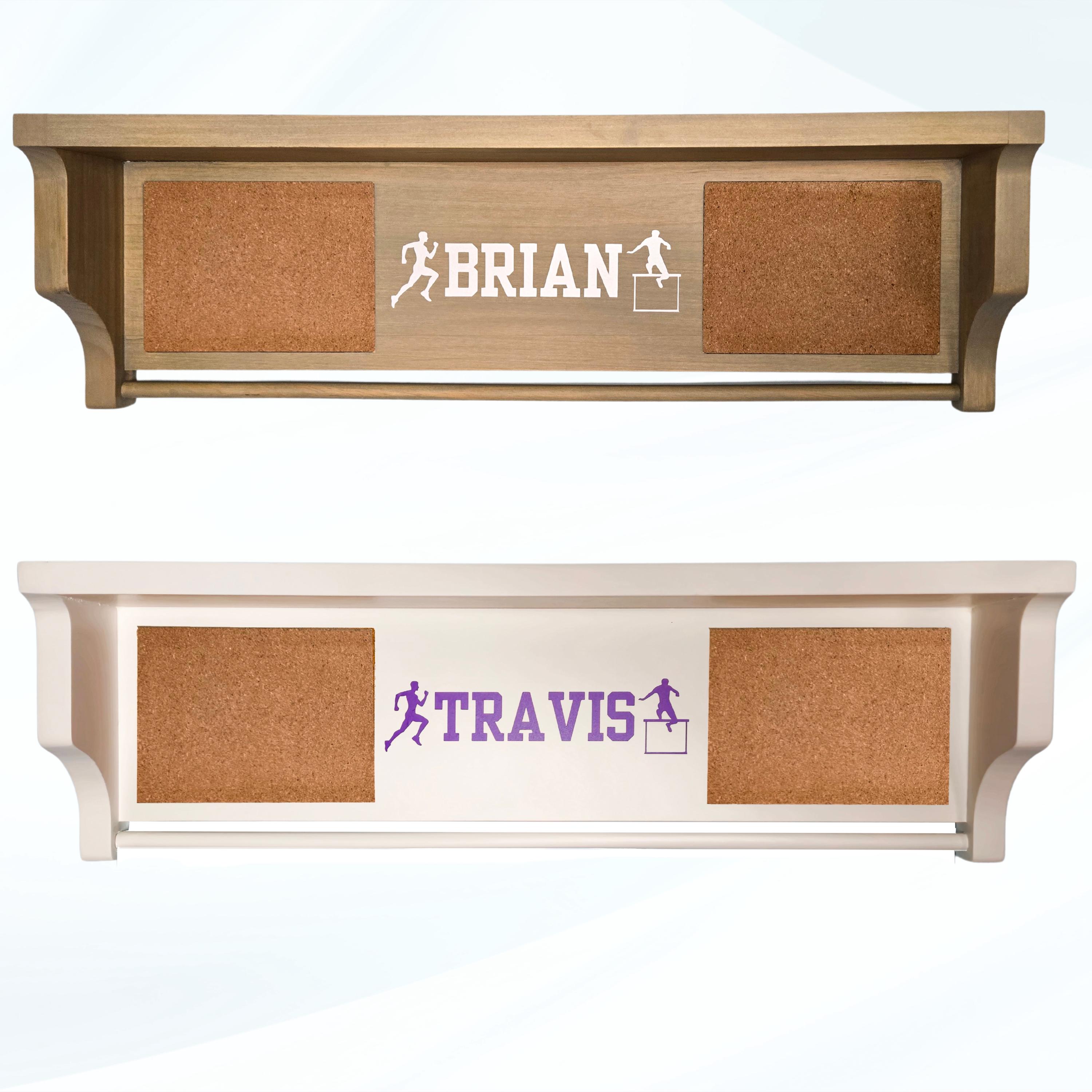 Medal Display Shelf: Trophy, Bib, Photo, Plaque & Lanyard Hanger - Etsy
