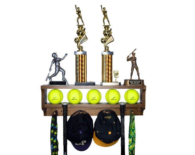 Baseball Trophy Shelf & Softball Award Display Shelf Etsy