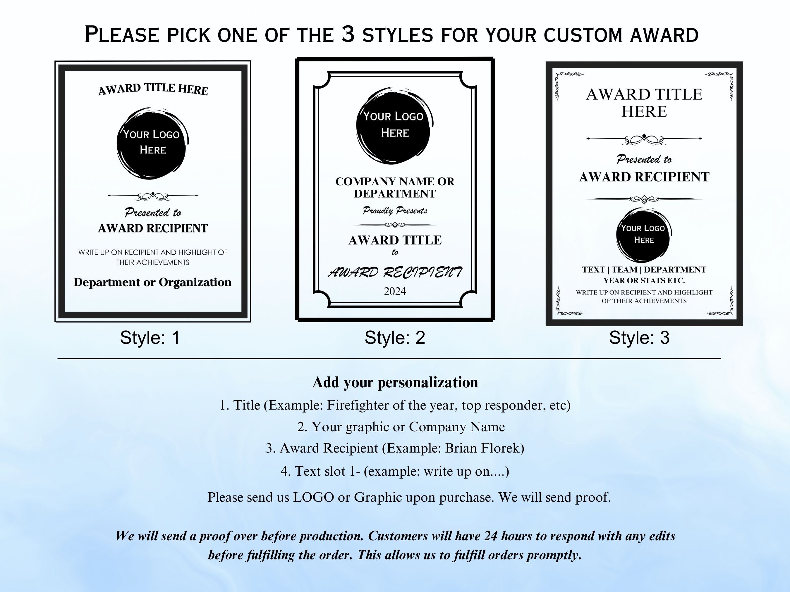 Personalized Award Plaques, Fully Customizable Engraved Plaques With A Variety Of Sizes And Materials, Free Shipping With No Additional Fees - UK