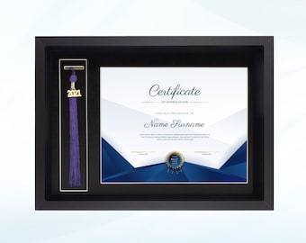 Shadow Box DIploma and Tassel Display