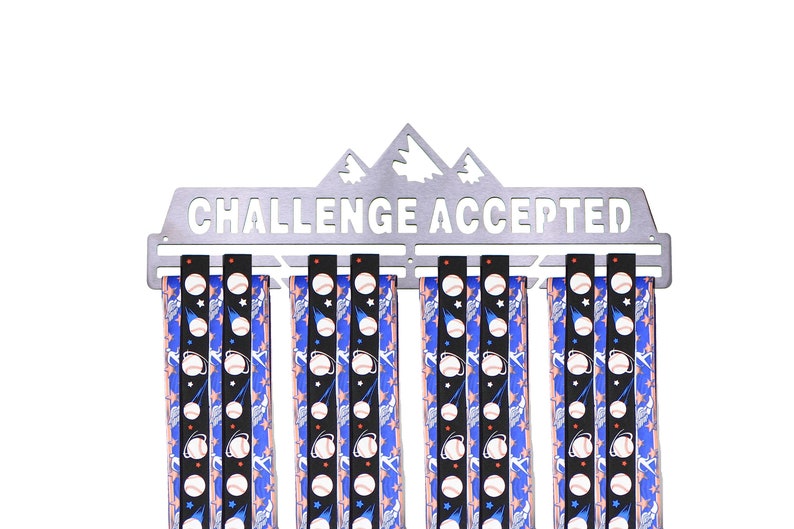 Challenge Accepted 16 Medal Hanger and Display 20 Medals image 1