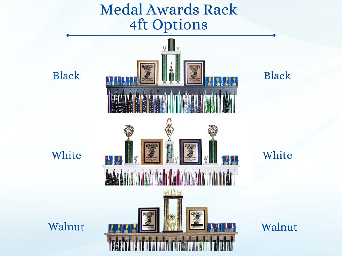 Empty Awards Rack The Largest Trophy Shelf and Medal Display on the Market! - Medal ...