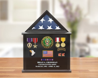 Medal Display Shadow Box, Medal Display Shadow Box Frame, 12 Medals Display Case, 40x40cm, Multiple Colour - View #10