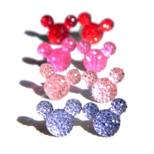 Disney Earrings, Mickey Mouse Earrings, Minnie Studded Earring, Disney World Earrings, Adult Kid Girls Hypoallergenic Stud Earrings
