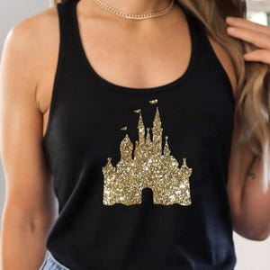 Womens Disney Castle Tank Top, Matching Shirts, Mickey Mouse Disney Shirt, Womens Muscle Tank Racerback Shirt Minnie, Disney Family Shirts