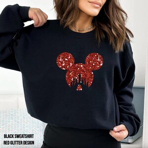 Personalized Name Glitter Disney Tank Top, Women & Girls Matching Disney Shirt For Women Mickey Disney Top Disney World Workout Shirts image 18