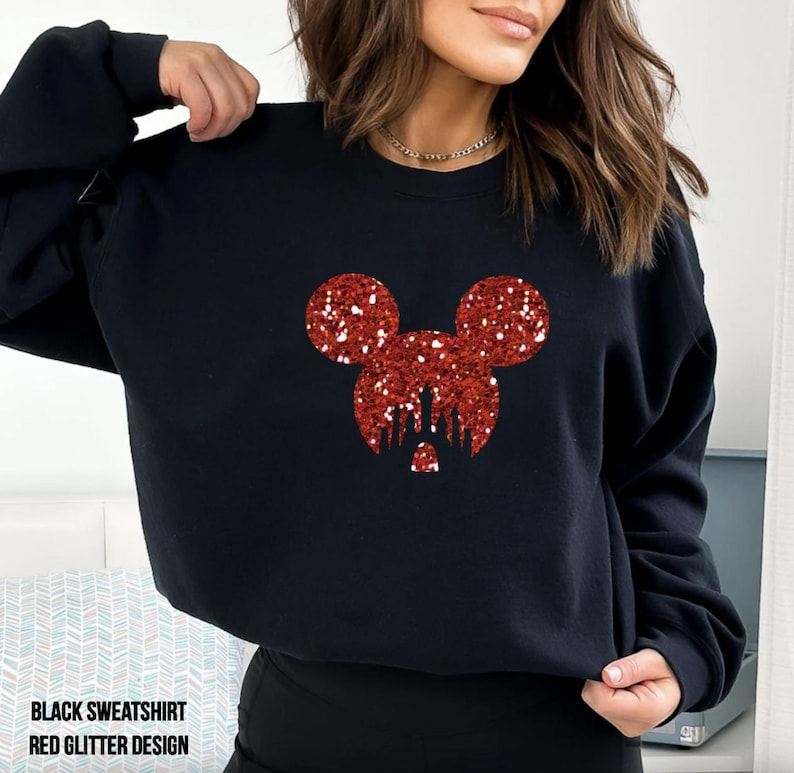 Personalized Name Glitter Disney Tank Top, Women & Girls Matching Disney Shirt For Women Mickey Disney Top Disney World Workout Shirts image 18