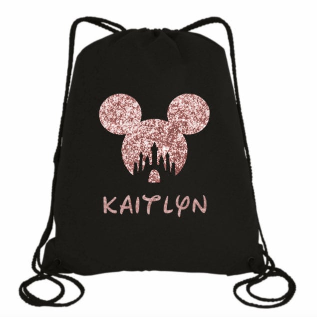 Personalized Name Bag, Disney Accessories, Disney Drawstring Backpack…