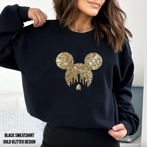 Personalized Name Glitter Disney Tank Top, Women & Girls Matching Disney Shirt For Women Mickey Disney Top Disney World Workout Shirts image 20